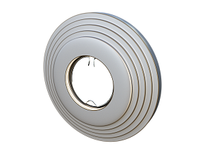 Встраиваемый гипсовый декоративный светильник RD-116 Wh/G